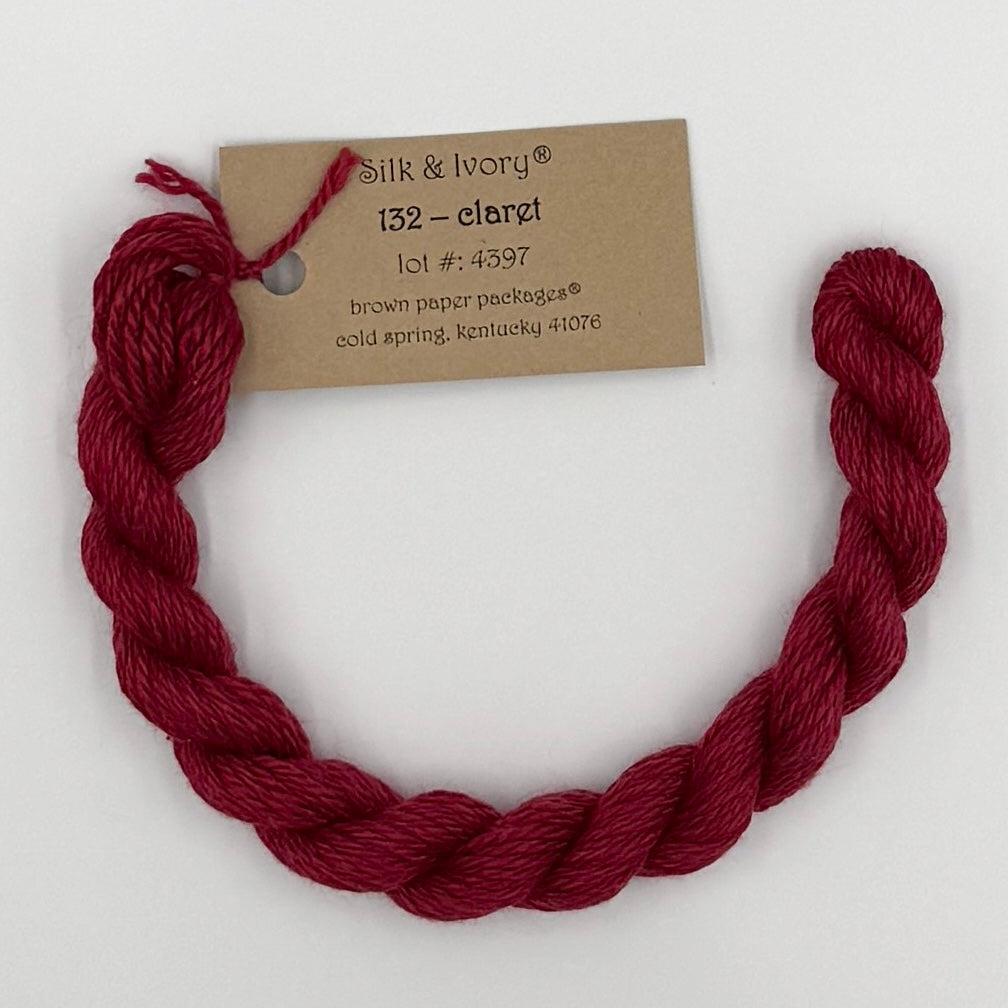 Silk & Ivory 132 Claret