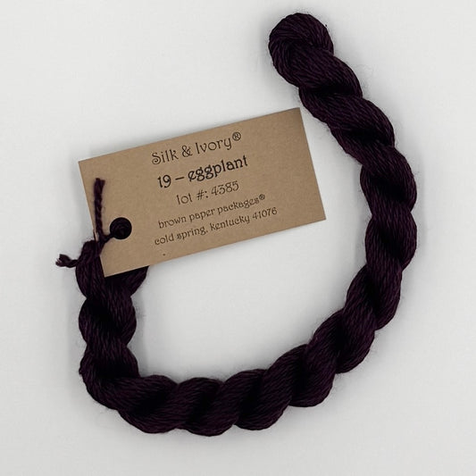 Silk & Ivory 19 Eggplant