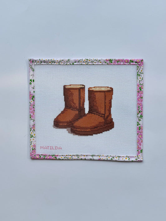 Ugg boots needlepoint canvas